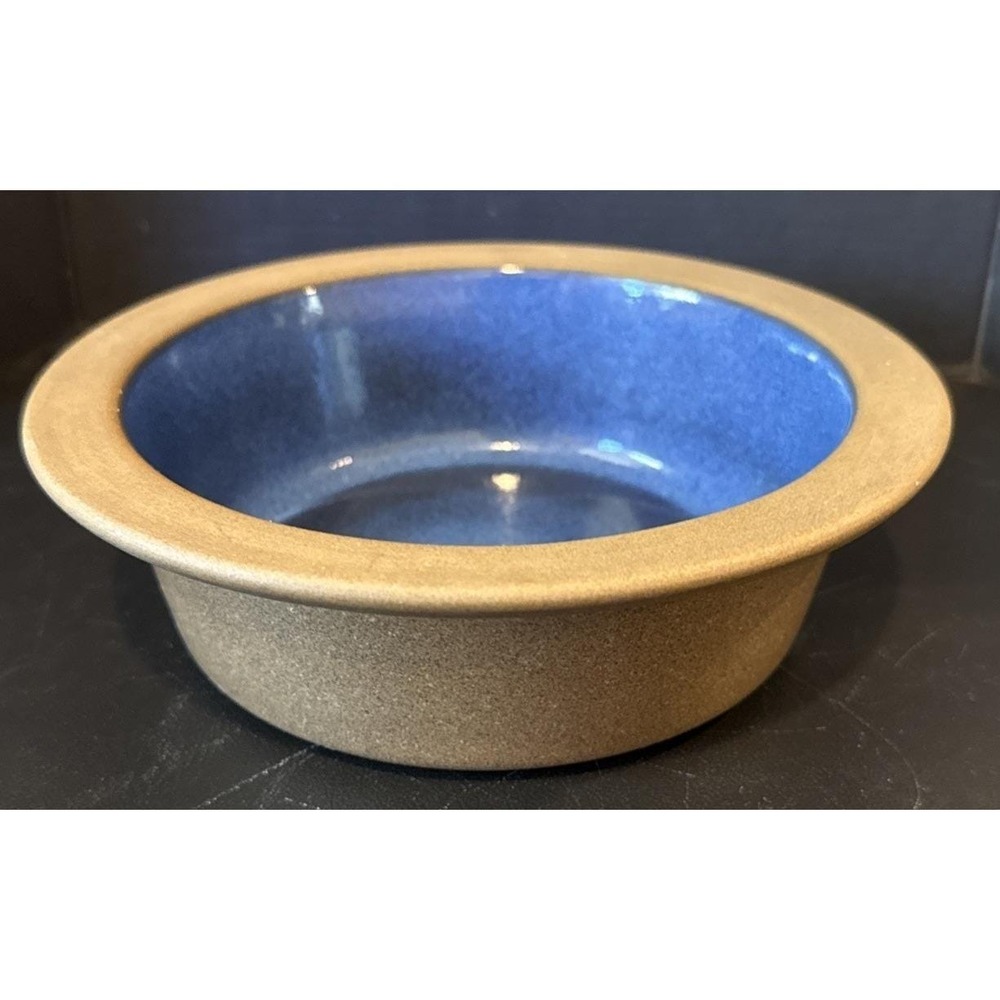 Heath Ceramics Moonstone Blue Bowl Rim Line California Pottery USA 7 Inch VTG
